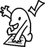 a little creature excitedly sitting on a piece of paper with a list. It has a checkmark above its head.